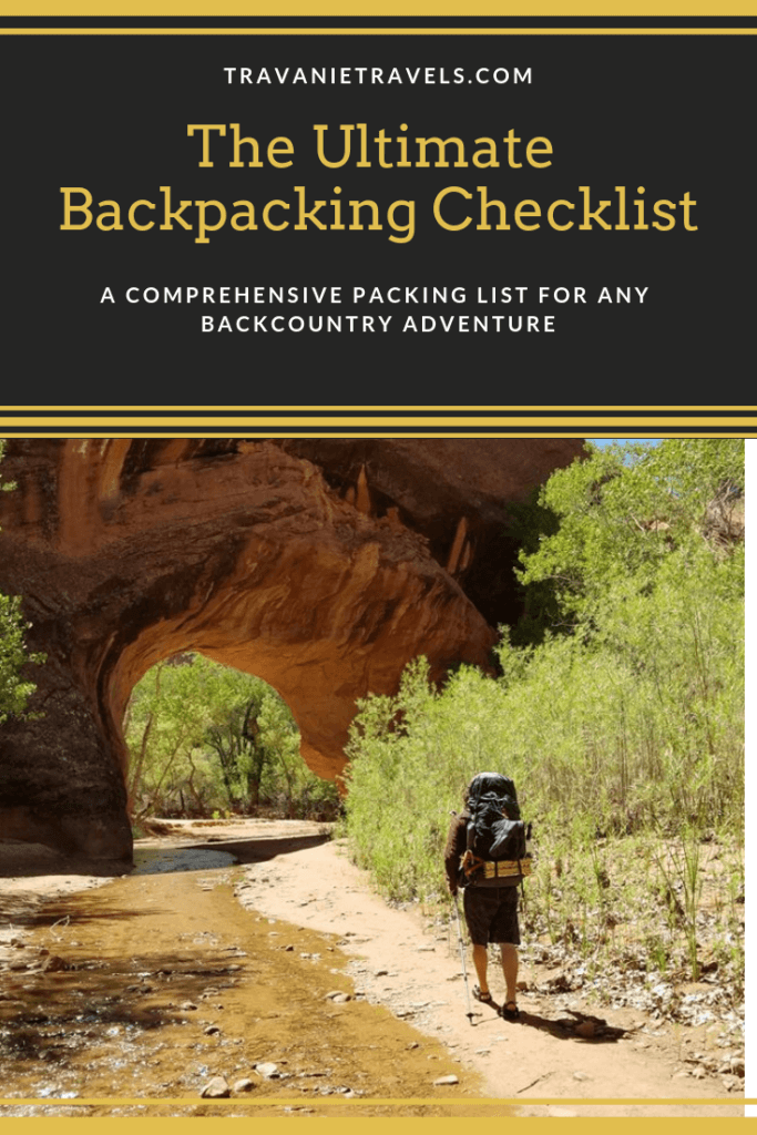 Backpacking Checklist